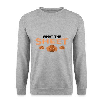 Japanese Origami Design and Kirigami Origami - Unisex Sweatshirt - salt & pepper - Front - Alina (178cm) & Michal (187cm)