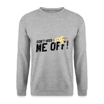 King python design for snake lovers - Unisex Sweatshirt - salt & pepper - Front - Alina (178cm) & Michal (187cm)