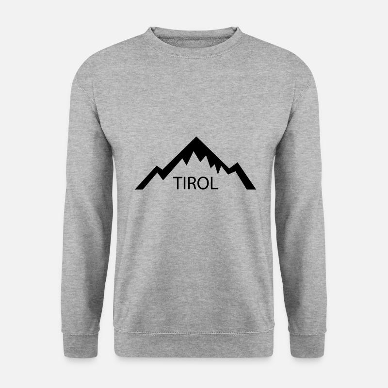 Tirol - Unisex Pullover - Weißgrau meliert