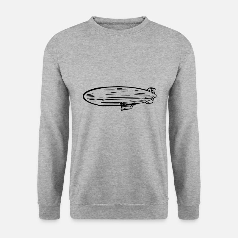 Zeppelin Airship Fan Design - Unisex Sweatshirt - salt & pepper