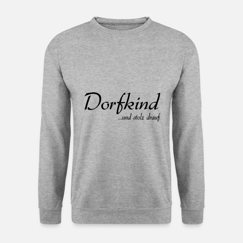 Dorfkind - Unisex Pullover - Weißgrau meliert