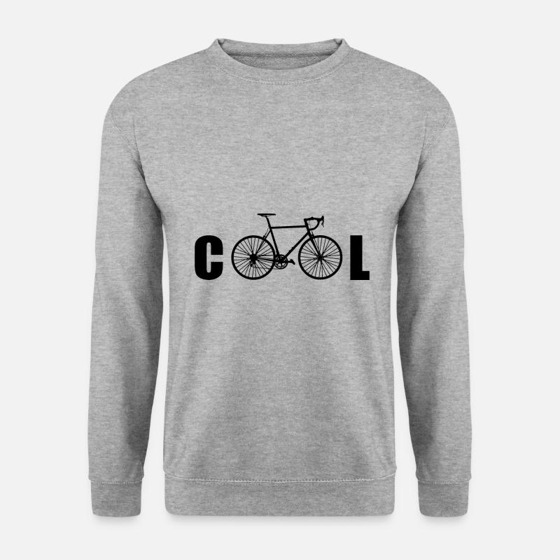Fahrrad - Unisex Pullover - Weißgrau meliert