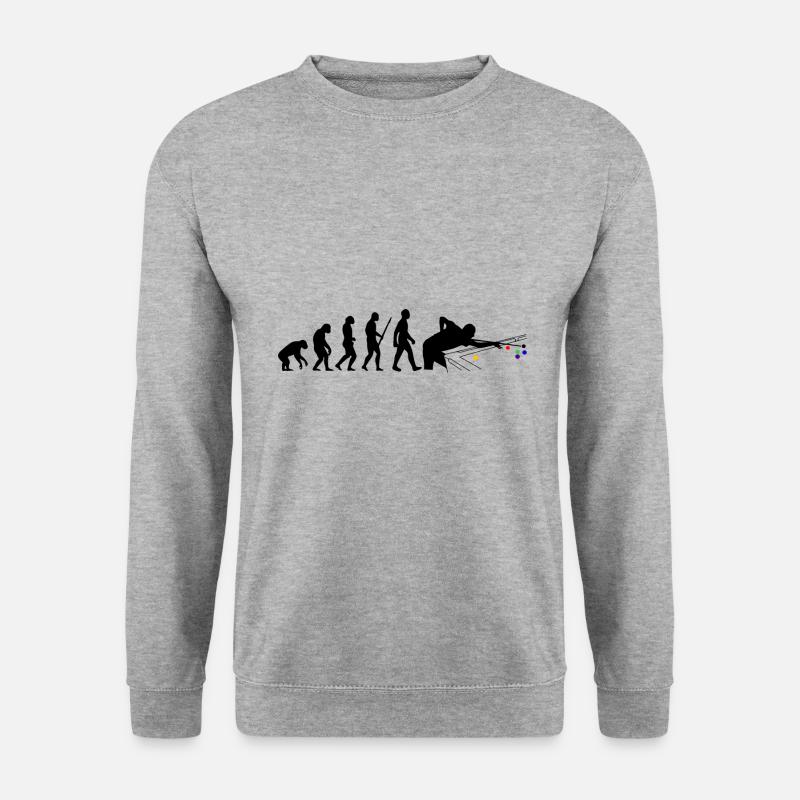 Snooker - Unisex Pullover - Weißgrau meliert