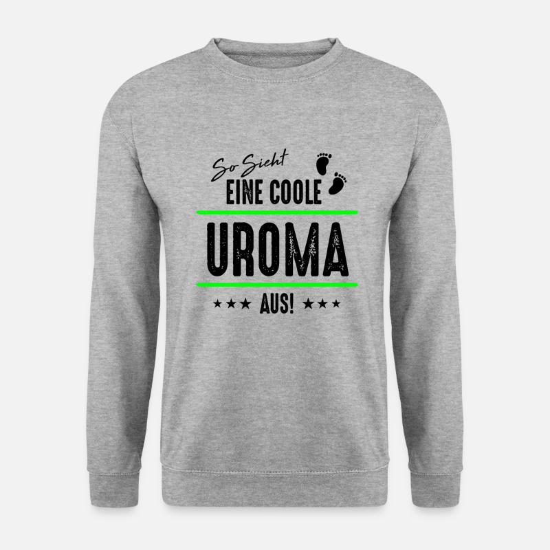 Uroma - Unisex Pullover - Weißgrau meliert