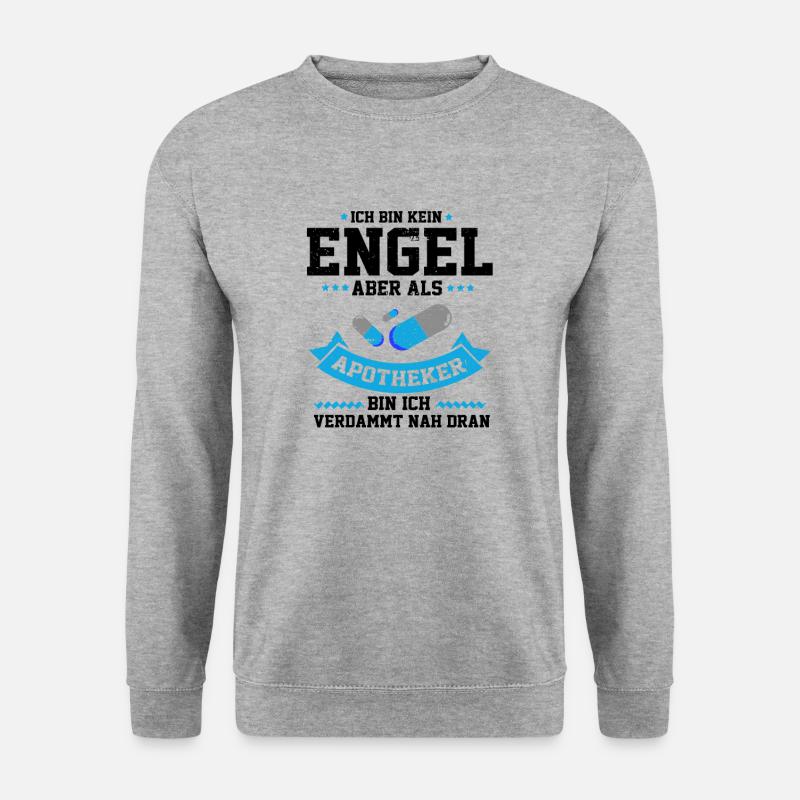 Apothekerin - Unisex Pullover - Weißgrau meliert