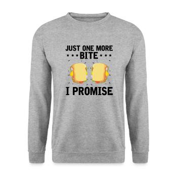 Nourriture Amour Sandwich Fromage Cadeau Ketchup - Sweat-shirt Unisexe - gris chiné - Devant - Alina (178cm) & Michal (187cm)