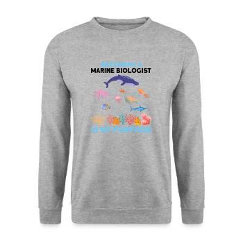 Baleine Océan Biologiste marin Biologie marine - Sweat-shirt Unisexe - gris chiné - Devant - Alina (178cm) & Michal (187cm)
