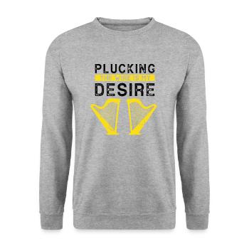 Conceptions de joueurs de harpe pour les conceptions de joueurs de harpe - Sweat-shirt Unisexe - gris chiné - Devant - Alina (178cm) & Michal (187cm)
