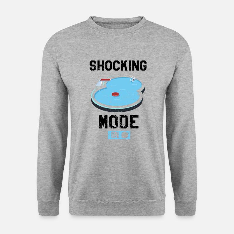 Bademeister Designs für Pooltechniker - Unisex Pullover - Weißgrau meliert