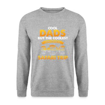 Conception de voyage en famille africaine pour l’Afrique - Sweat-shirt Unisexe - gris chiné - Devant - Alina (178cm) & Michal (187cm)