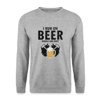 House Demolition and Renovation Design - Unisex Sweatshirt - salt & pepper - Front - Alina (178cm) & Michal (187cm)