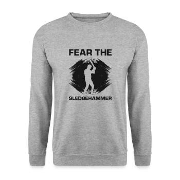 House Demolition and Renovation Design - Unisex Sweatshirt - salt & pepper - Front - Alina (178cm) & Michal (187cm)