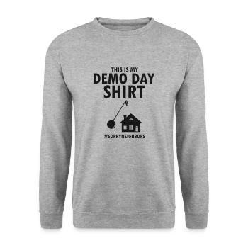 Conception de démolition de maisons et rénovation de maisons - Sweat-shirt Unisexe - gris chiné - Devant - Alina (178cm) & Michal (187cm)