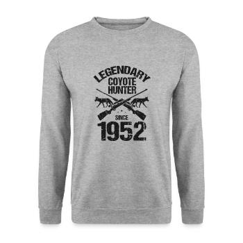 Conception de coyote pour les réacteurs de coyote - Sweat-shirt Unisexe - gris chiné - Devant - Alina (178cm) & Michal (187cm)