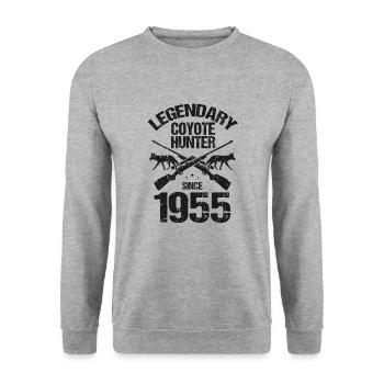 Conception de coyote pour les réacteurs de coyote - Sweat-shirt Unisexe - gris chiné - Devant - Alina (178cm) & Michal (187cm)