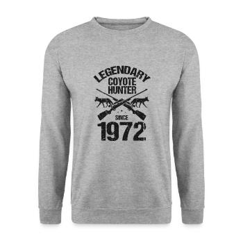 Conception de chasseur de coyote pour la chasse au coyote - Sweat-shirt Unisexe - gris chiné - Devant - Alina (178cm) & Michal (187cm)