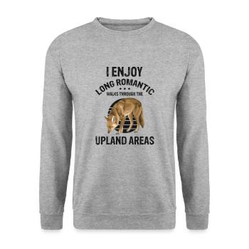 Conception de coyote pour les réacteurs de coyote - Sweat-shirt Unisexe - gris chiné - Devant - Alina (178cm) & Michal (187cm)