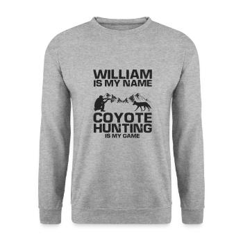 Conception de coyote pour les réacteurs de coyote - Sweat-shirt Unisexe - gris chiné - Devant - Alina (178cm) & Michal (187cm)