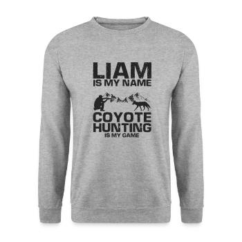 Capture de coyotes et conception de chasseur de coyotes - Sweat-shirt Unisexe - gris chiné - Devant - Alina (178cm) & Michal (187cm)