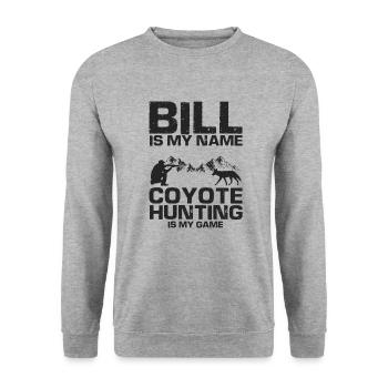 Conception de coyote pour les réacteurs de coyote - Sweat-shirt Unisexe - gris chiné - Devant - Alina (178cm) & Michal (187cm)