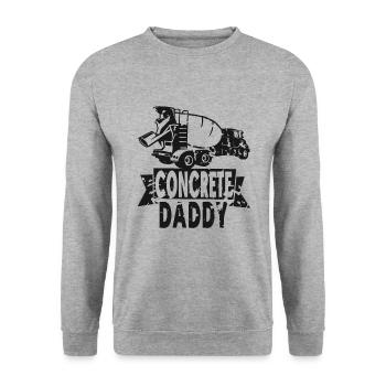 Conception de construction en béton pour les travailleurs de la construction et les chantiers de construction - Sweat-shirt Unisexe - gris chiné - Devant - Alina (178cm) & Michal (187cm)