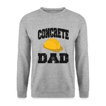 Concrete construction design for construction workers and construction site - Unisex Sweatshirt - salt & pepper - Front - Alina (178cm) & Michal (187cm)