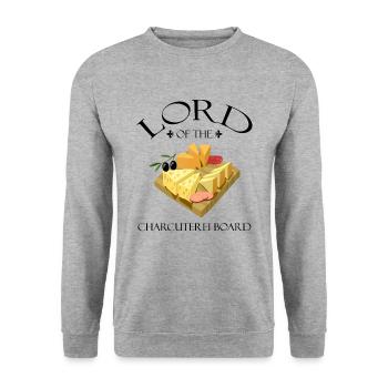 Gouda lovers for smoked Gouda - Unisex Sweatshirt - salt & pepper - Front - Alina (178cm) & Michal (187cm)