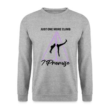 Aerial Silk Dancer for Aerial Ribbon and Aerialist - Unisex Sweatshirt - salt & pepper - Front - Alina (178cm) & Michal (187cm)