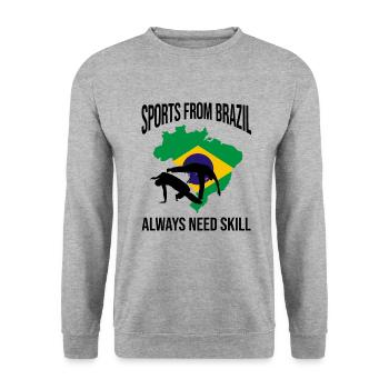 Capoeira for Mixed Martial Arts and Kickboxing - Unisex Sweatshirt - salt & pepper - Front - Alina (178cm) & Michal (187cm)