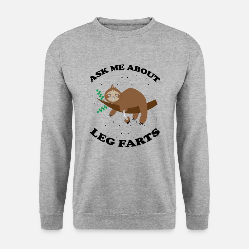 Beinprothesendesign und Beinprothesen - Unisex Pullover - Weißgrau meliert