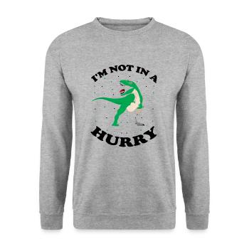 Conception de prothèses de jambe et prothèses de jambe - Sweat-shirt Unisexe - gris chiné - Devant - Alina (178cm) & Michal (187cm)