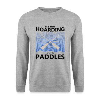Dragon Boat Trainer for Chinese Boat Racing - Unisex Sweatshirt - salt & pepper - Front - Alina (178cm) & Michal (187cm)