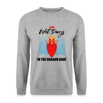 Entraîneur de bateaux-dragons pour les courses de bateaux chinois - Sweat-shirt Unisexe - gris chiné - Devant - Alina (178cm) & Michal (187cm)