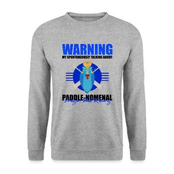 Drachenbootrennen-Design für Drachenbootfahren - Unisex Pullover - Weißgrau meliert - Vorne - Alina (178cm) & Michal (187cm)