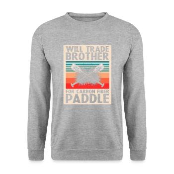 Dragon Boat Trainer and Dragon Boat - Unisex Sweatshirt - salt & pepper - Front - Alina (178cm) & Michal (187cm)