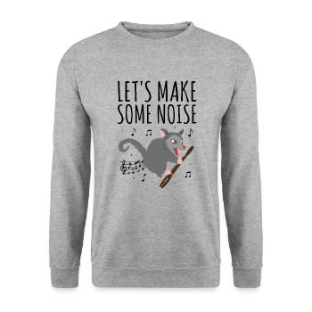 Conception d’instruments à vent bassoniste pour bassoniste - Sweat-shirt Unisexe - gris chiné - Devant - Alina (178cm) & Michal (187cm)