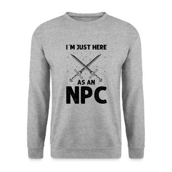 Larping für Fantasy-Rollenspiele und Schwertkämpfe - Unisex Pullover - Weißgrau meliert - Vorne - Alina (178cm) & Michal (187cm)