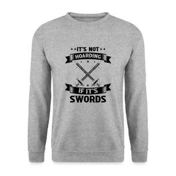 Larping Quote for Roleplaying and Larper - Unisex Sweatshirt - salt & pepper - Front - Alina (178cm) & Michal (187cm)