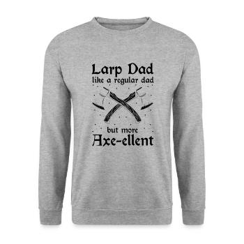 Sword fighting for live-action role-playing games and larp - Unisex Sweatshirt - salt & pepper - Front - Alina (178cm) & Michal (187cm)