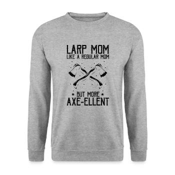 Larping for fantasy role-playing games and sword fights - Unisex Sweatshirt - salt & pepper - Front - Alina (178cm) & Michal (187cm)