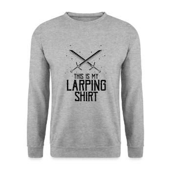Live-action role-playing game for NPC and RPG role-playing game - Unisex Sweatshirt - salt & pepper - Front - Alina (178cm) & Michal (187cm)