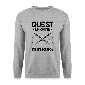 Citation de jeu de rôle fantastique pour le combat à l’épée - Sweat-shirt Unisexe - gris chiné - Devant - Alina (178cm) & Michal (187cm)