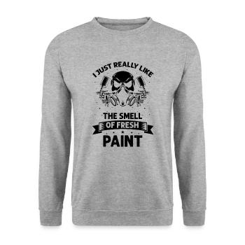 Offre de peintre automobile pour les carrossiers - Sweat-shirt Unisexe - gris chiné - Devant - Alina (178cm) & Michal (187cm)