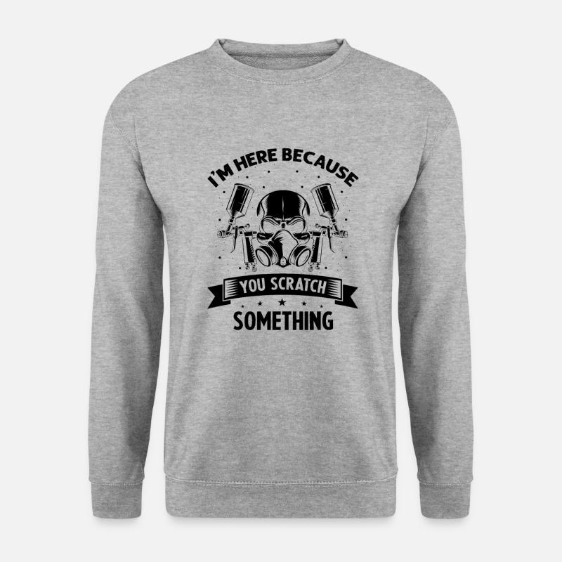 Autolackierer Angebot für Autolackierer - Unisex Pullover - Weißgrau meliert