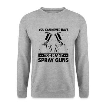 Car Painter Offer for Car Painters - Unisex Sweatshirt - salt & pepper - Front - Alina (178cm) & Michal (187cm)