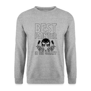 Car painter offer for body technicians - Unisex Sweatshirt - salt & pepper - Front - Alina (178cm) & Michal (187cm)