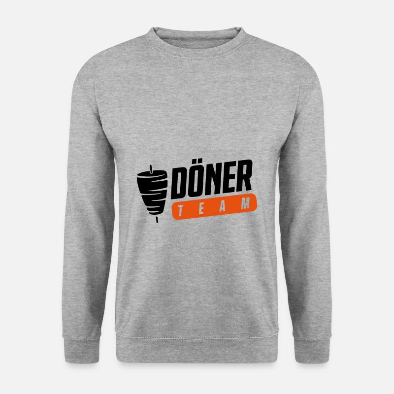 Döner Team - Unisex Pullover - Weißgrau meliert