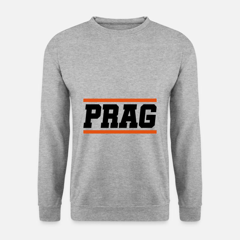 prag - Unisex Pullover - Weißgrau meliert