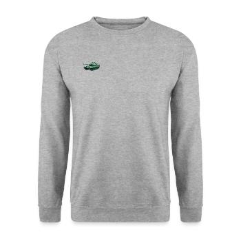 Polygone de char - Sweat-shirt Unisexe - gris chiné - Devant - Alina (178cm) & Michal (187cm)