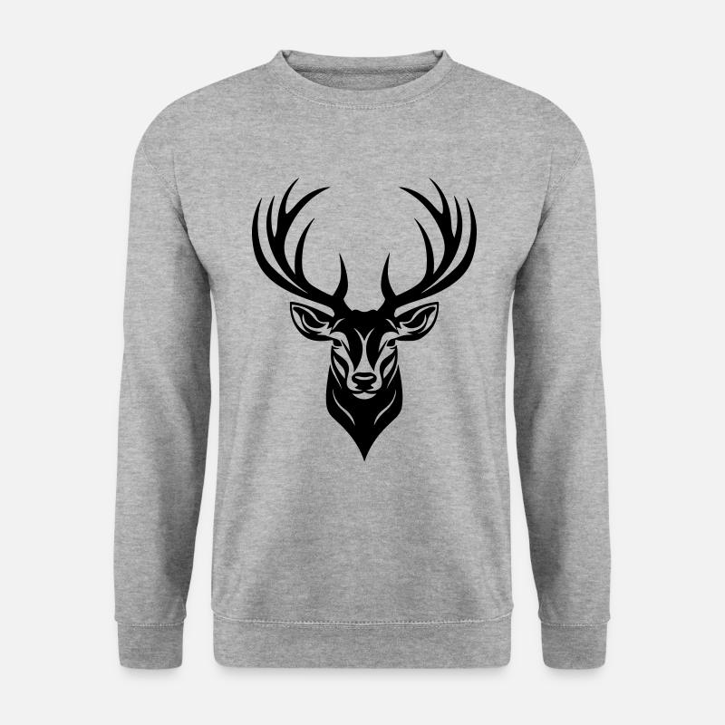 Deer Head - Unisex Sweatshirt - salt & pepper